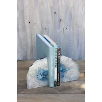 Blue Agate Bookends Set of 2