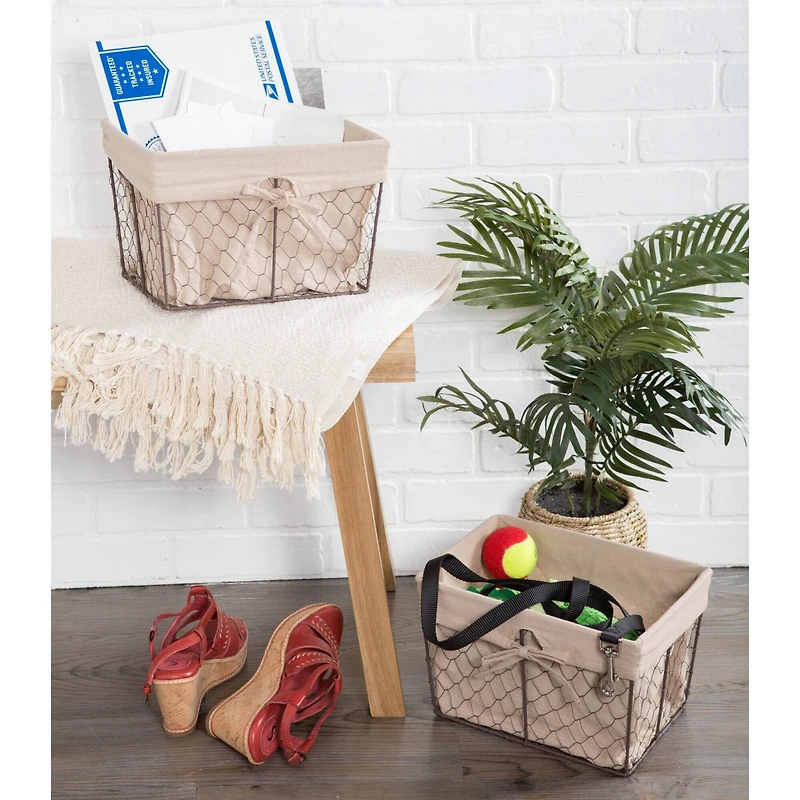 DII® Medium Chicken Wire Baskets, 2ct.