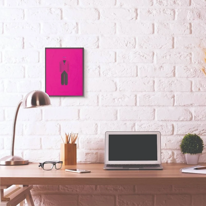 Stupell Industries Elton John Fashion Design Wall Accent with Black Frame