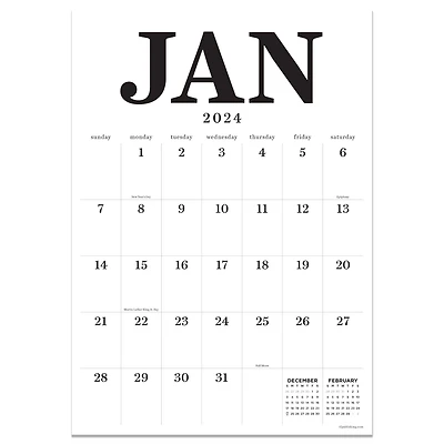 TF Publishing 2024 Medium Art Poster Wall Calendar