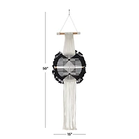 Black Fabric Bohemian Wall Decor, 15" x 1" x 50"