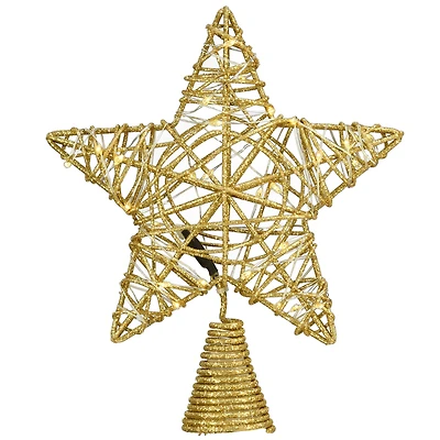 9" Gold Star Tree Top with Dual Color® Lights
