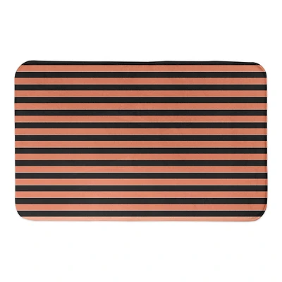 Halloween Stripes 34" x 21" Bath Mat