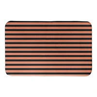 Halloween Stripes 34" x 21" Bath Mat