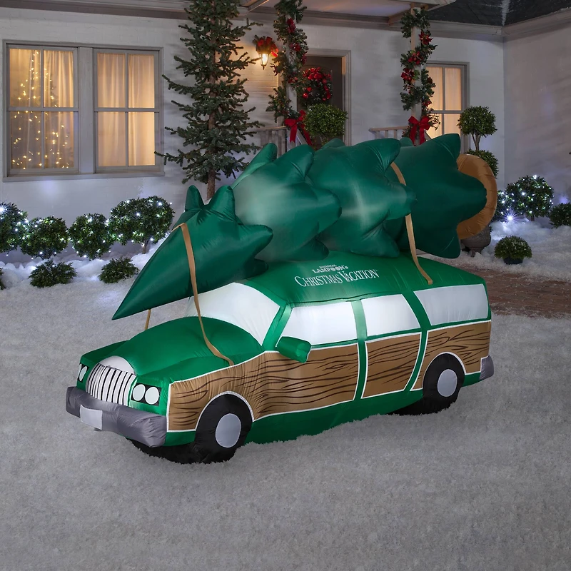 5ft. Airblown® Inflatable Christmas Vacation Station Wagon with Tree