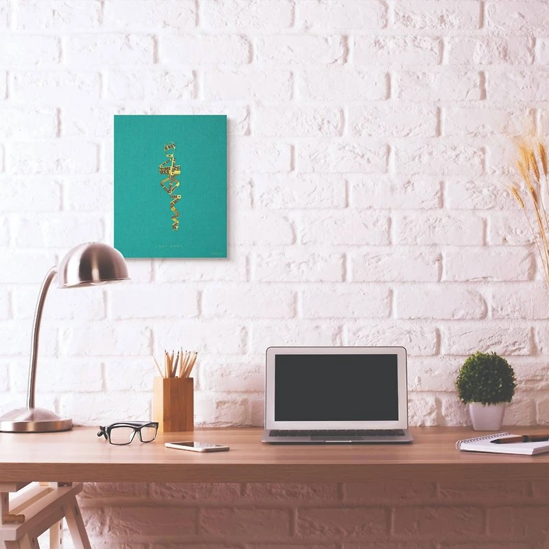 Stupell Industries Lady Gaga Minimalist Illustration Canvas Wall Art