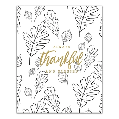 Always Thankful & Blessed Canvas Wall Art