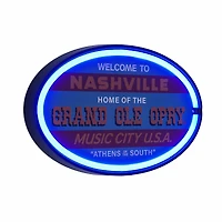 American Art Decor Grand Ole Opry LED Rope Wall Sign - 16" x 10"