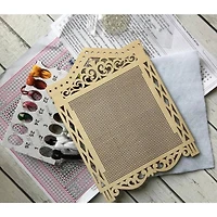 MP Studia Cat In The Window Cross Stitch On Wood Kit