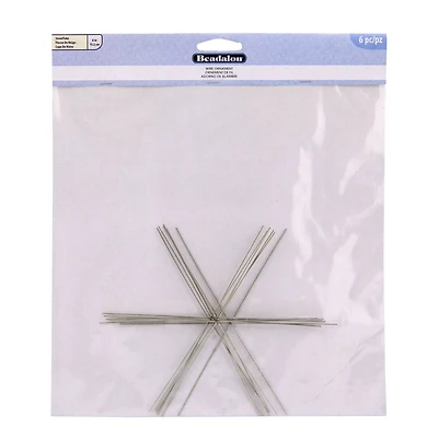 Beadalon® 6ct. 6" Wire Snowflake Ornament Forms