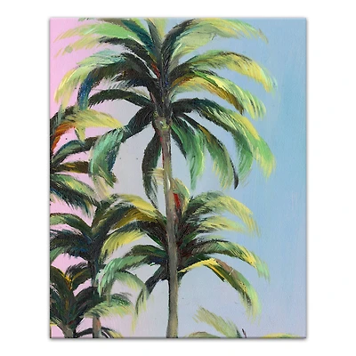 Soft Palms 16" x 20" Canvas Wall Art