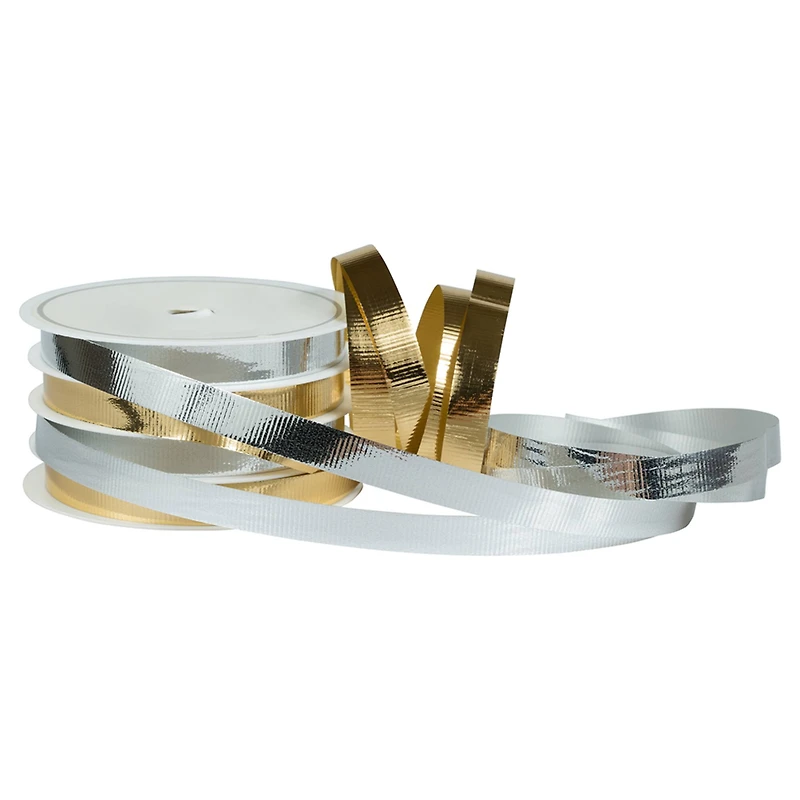 JAM Paper 3/8" x 55yd. Metallic Ribbon