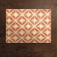 Terracotta Ikat 18" x 14" Cotton Twill Placemat