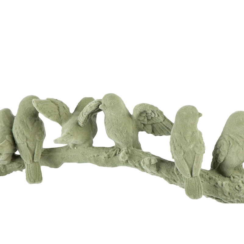 Hello Honey® 17" Sage Flocked Birds on Branch