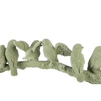 Hello Honey® 17" Sage Flocked Birds on Branch