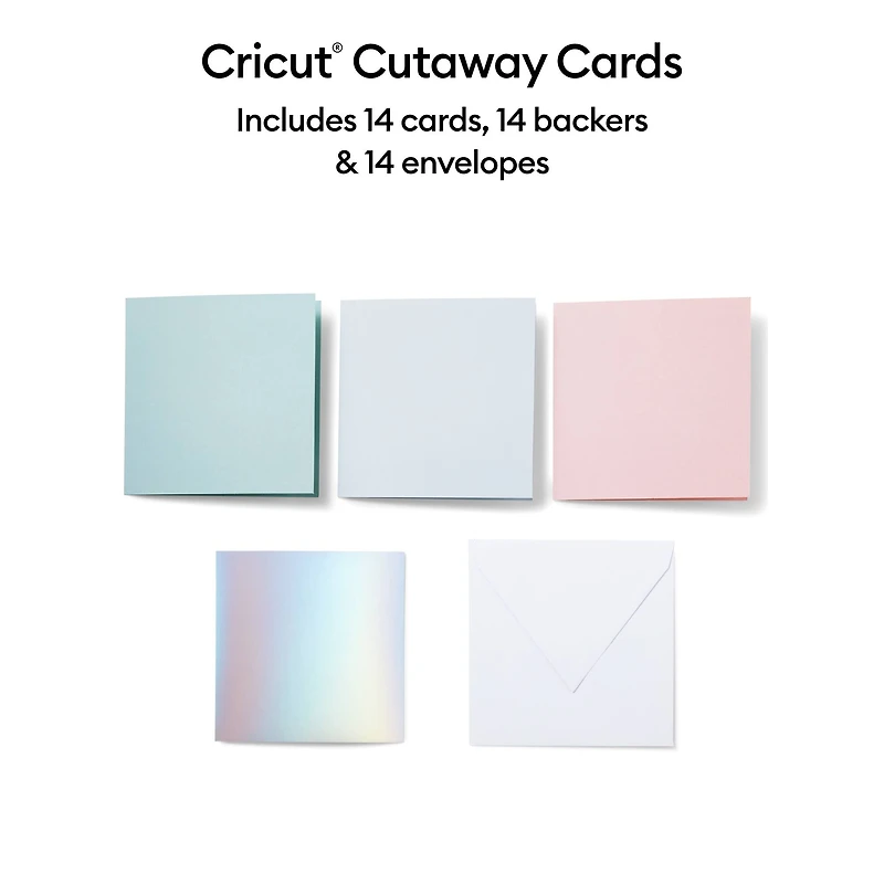 Cricut® S40 Cutaway Cards, Pastel Sampler