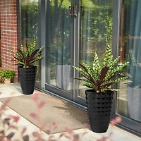 Glitzhome® 19.7" Eco-Friendly Oversized Faux Ceramic Pot Planters