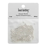 12 Packs: 200 ct. (2,400 total) 3mm Spacer Beads by Bead Landing™