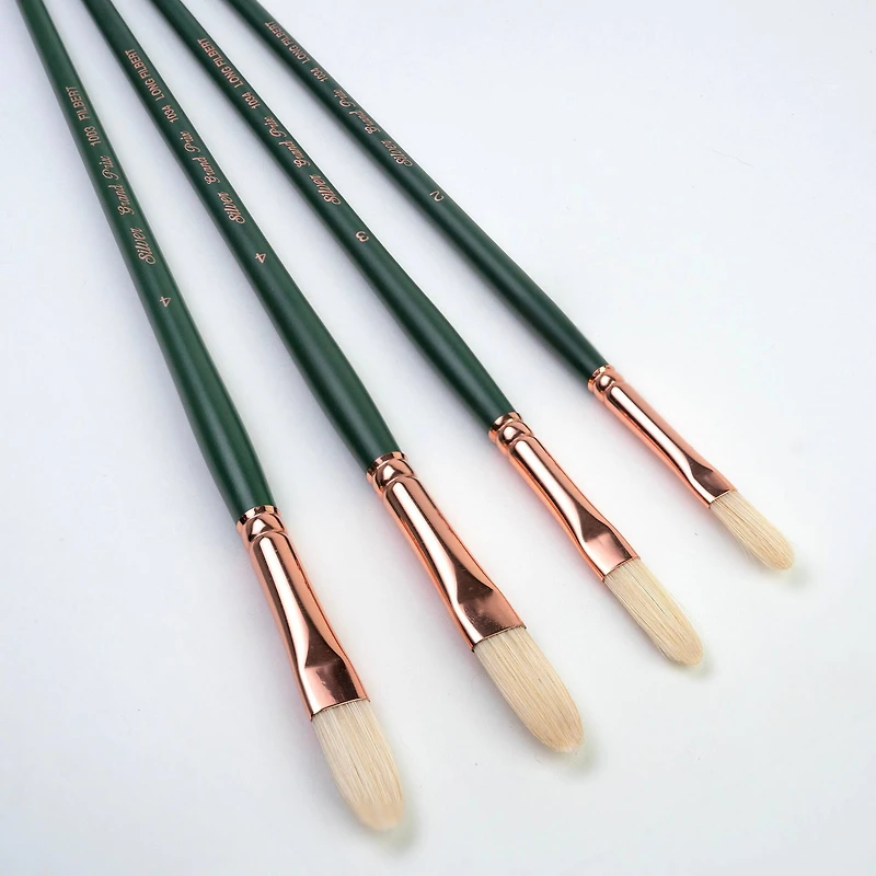 Silver Brush Limited Grand Prix® 4 Piece Long Filberts Brush Set