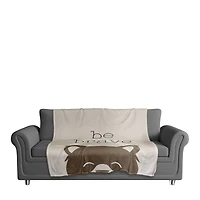 50" x 60" Be Brave Bear Coral Fleece Blanket