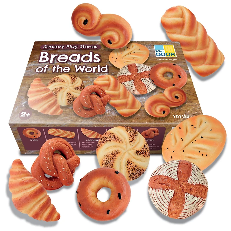 Yellow Door Sensory Play Stones – Breads of the World Set