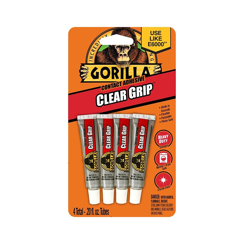 Gorilla® Clear Grip™ Contact Adhesive Minis