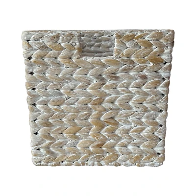 Small Whitewashed Cube Basket by Ashland®