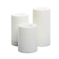 6 Packs: 3 ct. (18 total) White LED Pillar Candles by Ashland®
