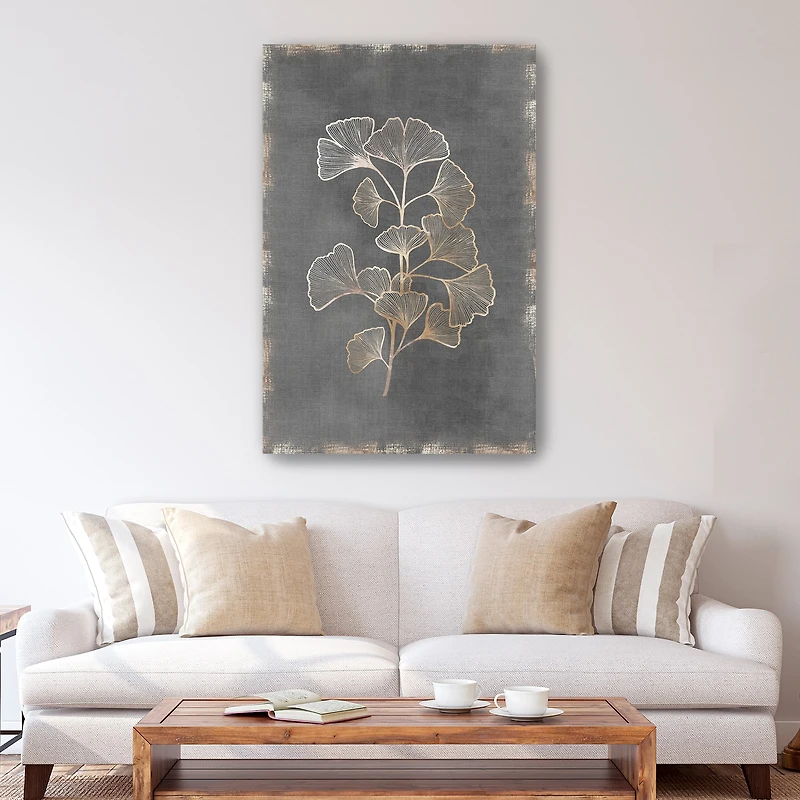 Lumaprints Gilded Botanical II Canvas Wall Art