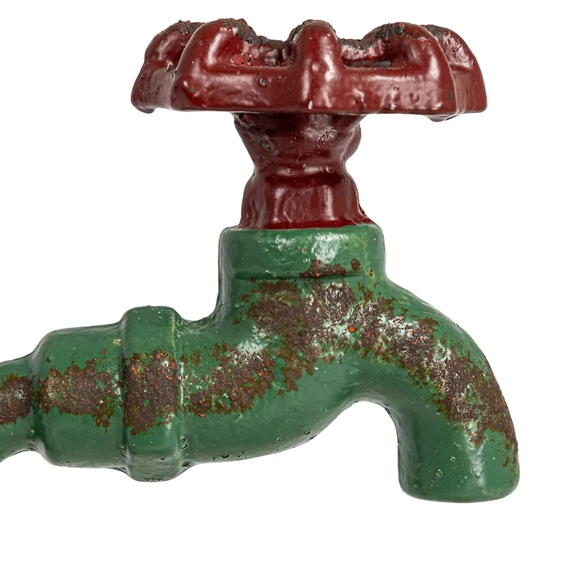 Charming Cast Iron Soap Dish with Miniature Faucet Detail