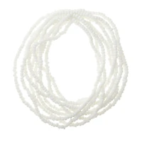 12 Pack: White Glass Rondelle Seed Beads, 6/0 by Bead Landing™