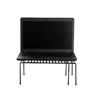 Mind Reader Black Multi-Purpose Expandable Kitchen Counter & Cabinet Shelf Storage