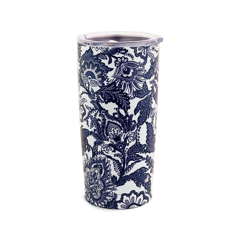 Vera Bradley® 20oz. Java Navy White Stainless Steel Thermal Mug