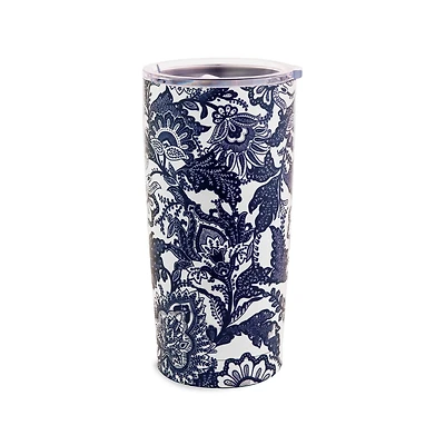 Vera Bradley® 20oz. Java Navy White Stainless Steel Thermal Mug