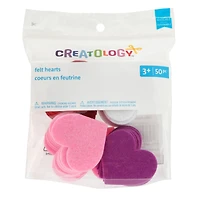 Felt Hearts Scrap Pack, 50ct. by Creatology™
