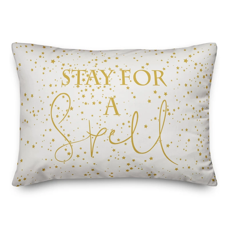 Stay For A Spell Throw Pillow
