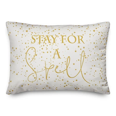 Stay For A Spell Throw Pillow