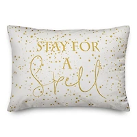 Stay For A Spell Throw Pillow