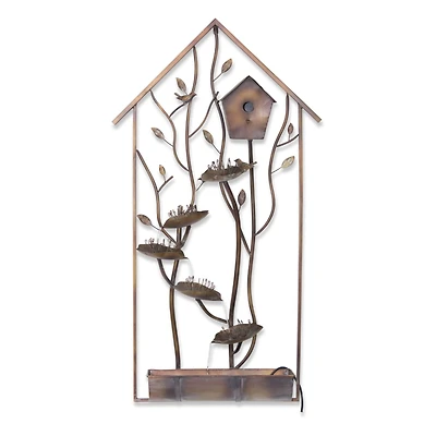 4ft. Bird House Wall Fountain