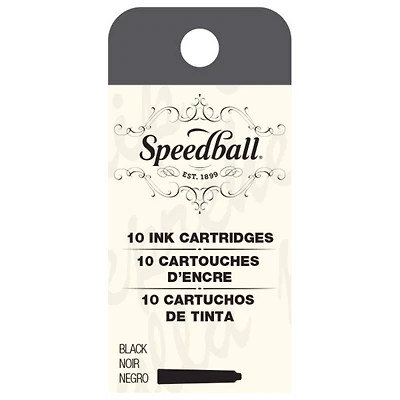 Speedball® Black Calligraphy Fountain Pen Ink Cartridges, 10ct.