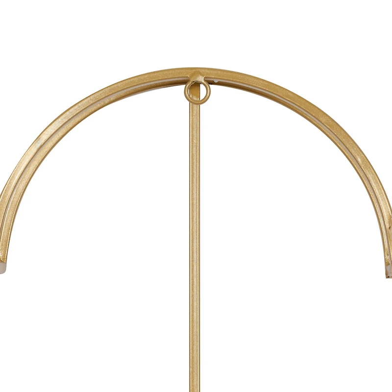 CosmoLiving by Cosmopolitan 24" Gold Metal Glam Wall Clock