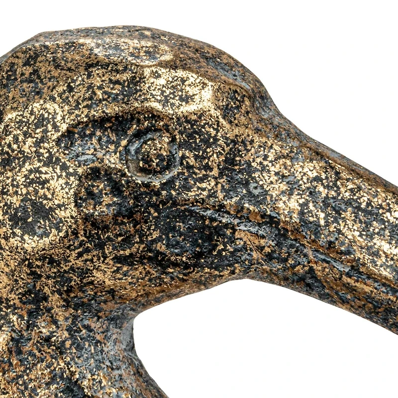 Hello Honey® 10" Distressed Gold Decorative Bird Taper Holder