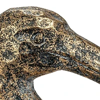 Hello Honey® 10" Distressed Gold Decorative Bird Taper Holder