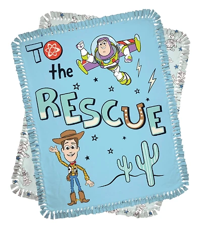 Toy Story 48" To the Rescue No Sew Fleece Throw Kit