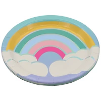 7" Iridescent Rainbow Snack Plates, 8ct. by Celebrate It™