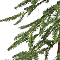 4ft. Pre-Lit Alpine Artificial Christmas Tree, Clear LED Lights