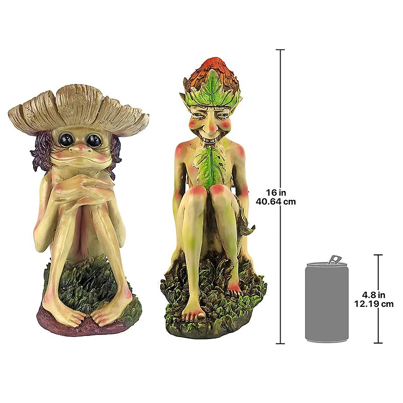 Design Toscano Svenska & Theodor Garden Trolls Sculpture Set