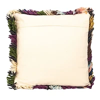 Hello Honey® 20" Multicolored Woven Wool Shag Pillow