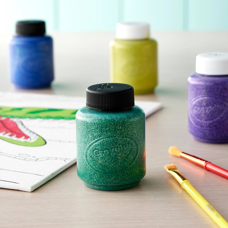 12 Packs: 6 ct. (72 total) Crayola® Glitter Washable Kids' Paint