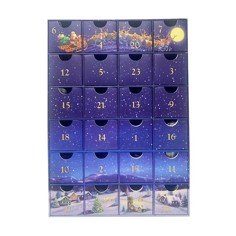 Merry Christmas Advent Calendar - 24 Jigsaw Puzzles: 24 x 50 Pcs
